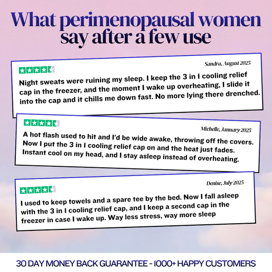 3-in-1 perimenopause Cooling Cap (Night Sweats / Migraines / Hot Flashes)