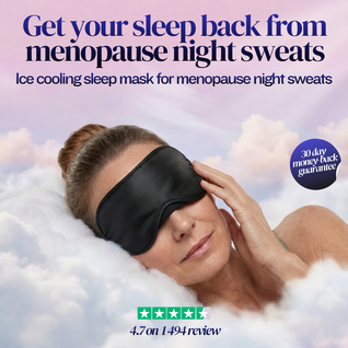 Ice cooling sleep mask for night sweats