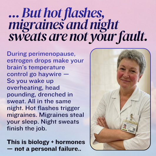3-in-1 perimenopause Cooling Cap (Night Sweats / Migraines / Hot Flashes)