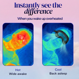 Ice cooling sleep mask for night sweats