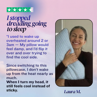 Cooling pillowcase for menopause night sweats (Queen size 20"x30")