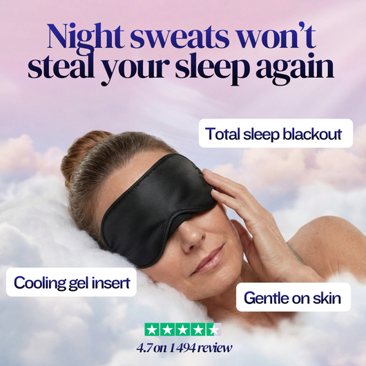 Ice cooling sleep mask for night sweats