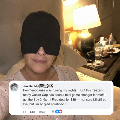 Facebook review — Jennifer M., cooling cap game changer for perimenopause nights