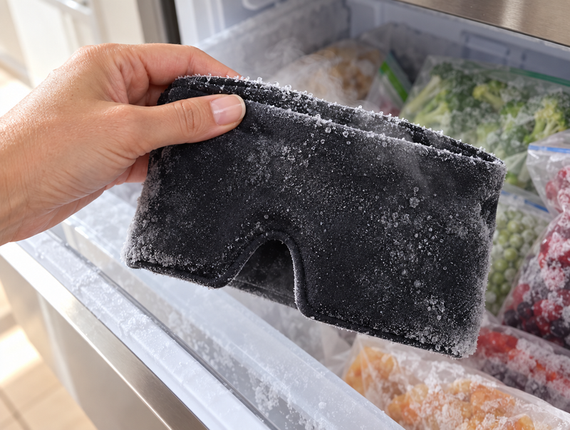 5. It works because it's always ready: one in the freezer, one on your head